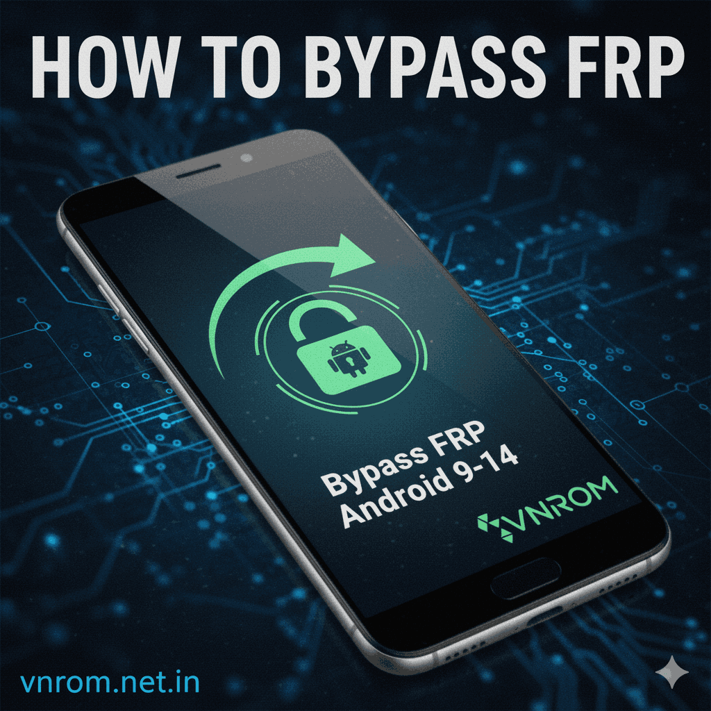 VNROM FRP Bypass on Android 9–14 devices
